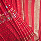 Classic Mysore Silk Saree  |  Coral Red