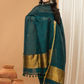 Green forest  color  with gold Jamdani 2-Piece Set Kurti & Dupatta (UNSTITCHED) - 159