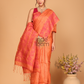 Tissue Jamdani Saree With Spanish Orange - 131