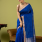 Handwoven Chanderi Silk Cotton Saree | Royal Blue