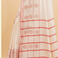 Dewali Saree Handloom Cotton in Red White 017 - indeloom