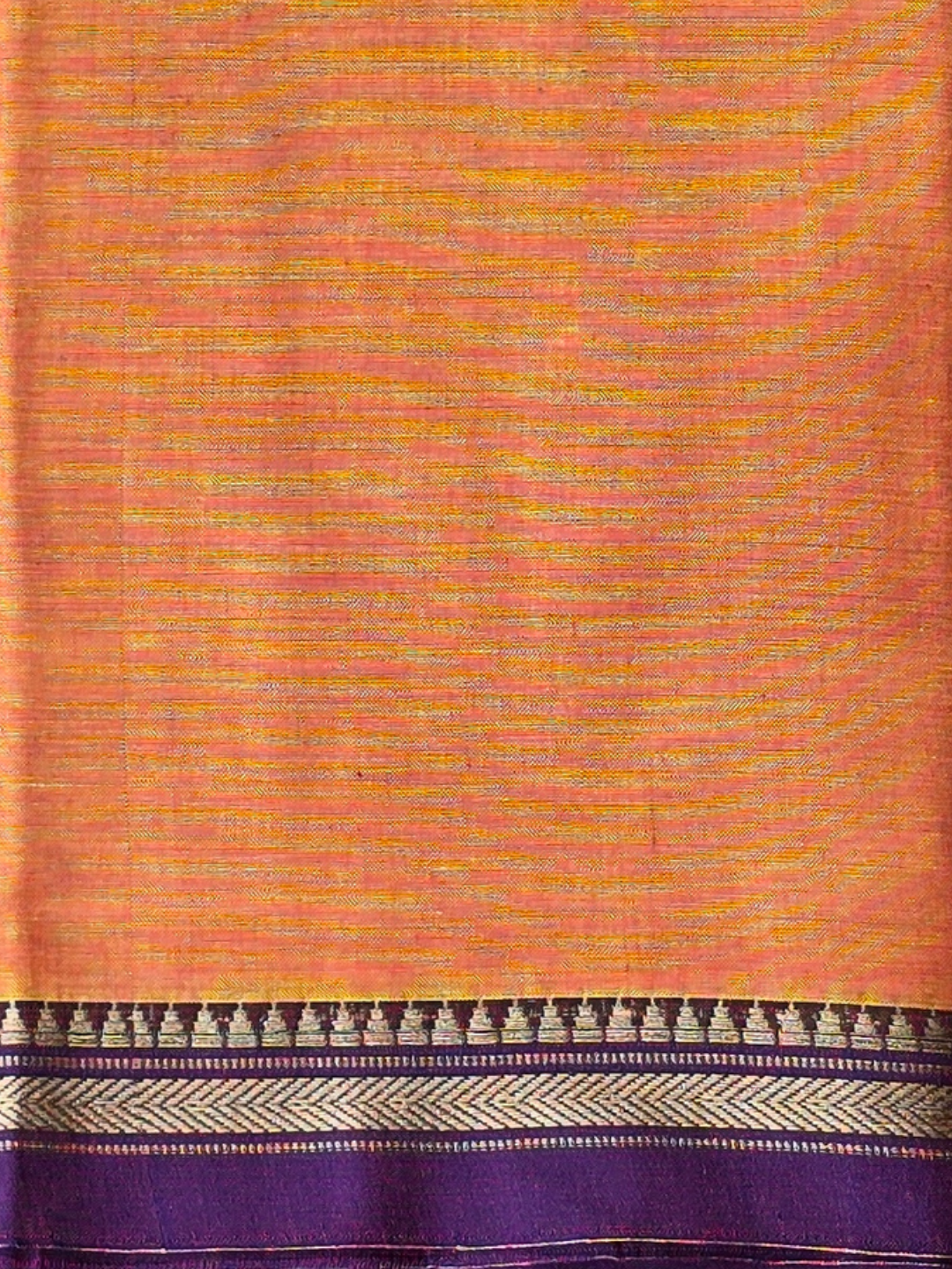 Narayanpet Cotton Saree - Orange