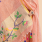 Coral Orange Linen X Linen 2-Piece Set Kurti & Dupatta (UNSTITCHED) - 109