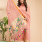 Coral Orange Linen X Linen 2-Piece Set Kurti & Dupatta (UNSTITCHED) - 109