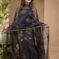 Off Black Jamdani 2-Piece Set Kurti & Dupatta (UNSTITCHED) -617
