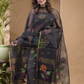 Off Black Jamdani 2-Piece Set Kurti & Dupatta (UNSTITCHED) -617