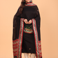 Rich Black Baluchari Linen 2-Piece Set Kurti & Dupatta (UNSTITCHED) - 092