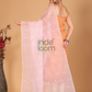 Pure Handloom Muslin Jamdani Dupatta With Pastel Pink  - 034