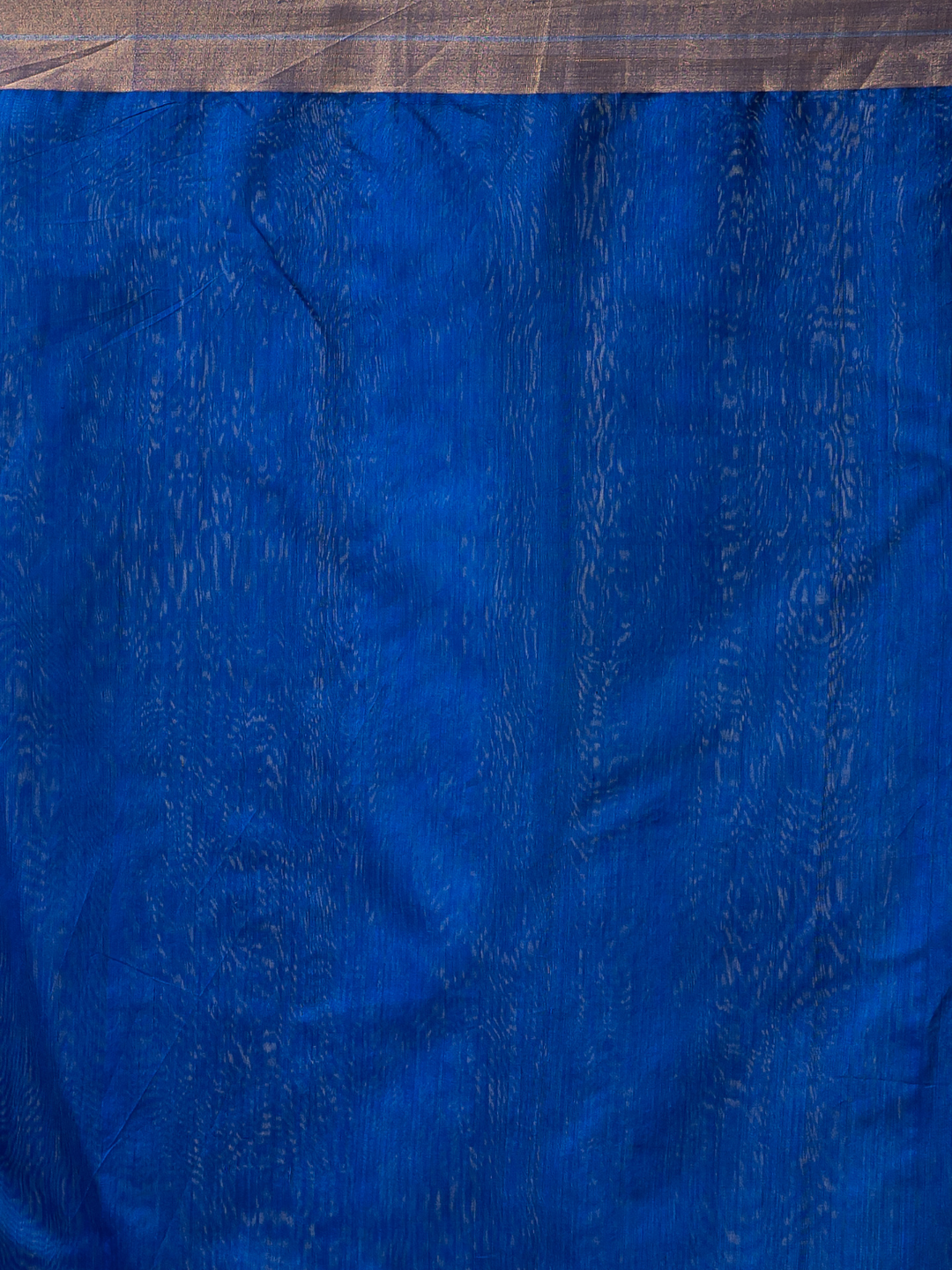 Handwoven Chanderi Silk Cotton Saree | Royal Blue