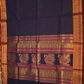 Kanchi Cotton|Navy Blue & Maroon