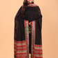 Rich Black Baluchari Linen 2-Piece Set Kurti & Dupatta (UNSTITCHED) - 092