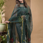 Dark Green Jamdani 2-Piece Set Kurti & Dupatta (UNSTITCHED) -679