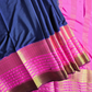Classic Mysore Silk Saree  |  Navy Blue
