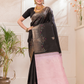 Off Black Pure Silk Mark Certified 1 Gram Gold Kanjeevaram Saree - 038