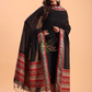 Rich Black Baluchari Linen 2-Piece Set Kurti & Dupatta (UNSTITCHED) - 092