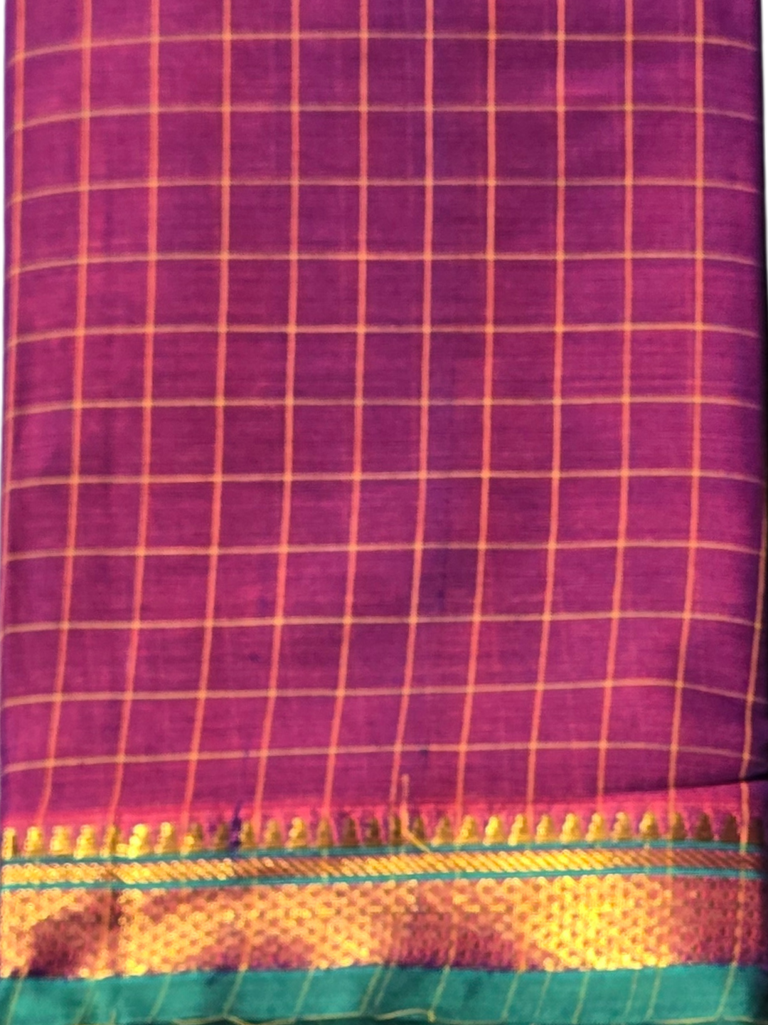 Narayanpet Cotton Saree - Purple