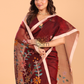 Silk Jamdani Saree With Chestunt Brown - 154