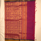 Kanchi Cotton|Magenta & Mustard Yellow/ Dark Purple