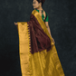 Pure Handloom Korvai Saree | Wine Purple