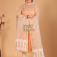 Pure Handloom Muslin Jamdani Dupatta With Light Baby Pink - 036