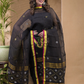 Rich Black Pure Linen Suit 2 Piece Set Kurti & Dupatta (UNSTITCHED) -618