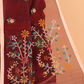 Silk Jamdani Saree With Chestunt Brown - 154