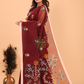 Silk Jamdani Saree With Chestunt Brown - 154