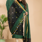 Forest Green Linen X Linen 2-Piece Set Kurti & Dupatta (UNSTITCHED) - 025