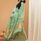 Pastel Green color with gold Jamdani 2-Piece Set Kurti & Dupatta (UNSTITCHED) - 160