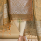 Desert Brown Tissue Linen Silver Zari Jamdani 2-Piece Set Kurti & Dupatta (UNSTITCHED) - 882