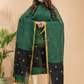 Forest Green Linen X Linen 2-Piece Set Kurti & Dupatta (UNSTITCHED) - 025