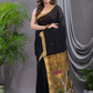 Linen Jamdani Saree With Rich Black - 025