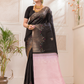 Off Black Pure Silk Mark Certified 1 Gram Gold Kanjeevaram Saree - 038