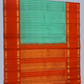 Handwoven Pure Gadwal Silk Saree  |  Seafoam Teal