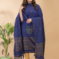 Dark Purpule Organic Linen 2-Piece Set Kurti & Dupatta (UNSTITCHED) - 072
