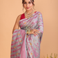 Tissue Jamdani Saree With Light Grey - 104