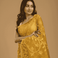Jamdani Saree With Golden Yellow - 02 - indeloom