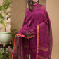 Peach Pink Pure Linen Sequin Suit 2 Piece Set Kurti & Dupatta (UNSTITCHED) -645