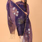 Grape Purple Muslin Jamdani 2-Piece Set Kurti & Dupatta (UNSTITCHED) - 083