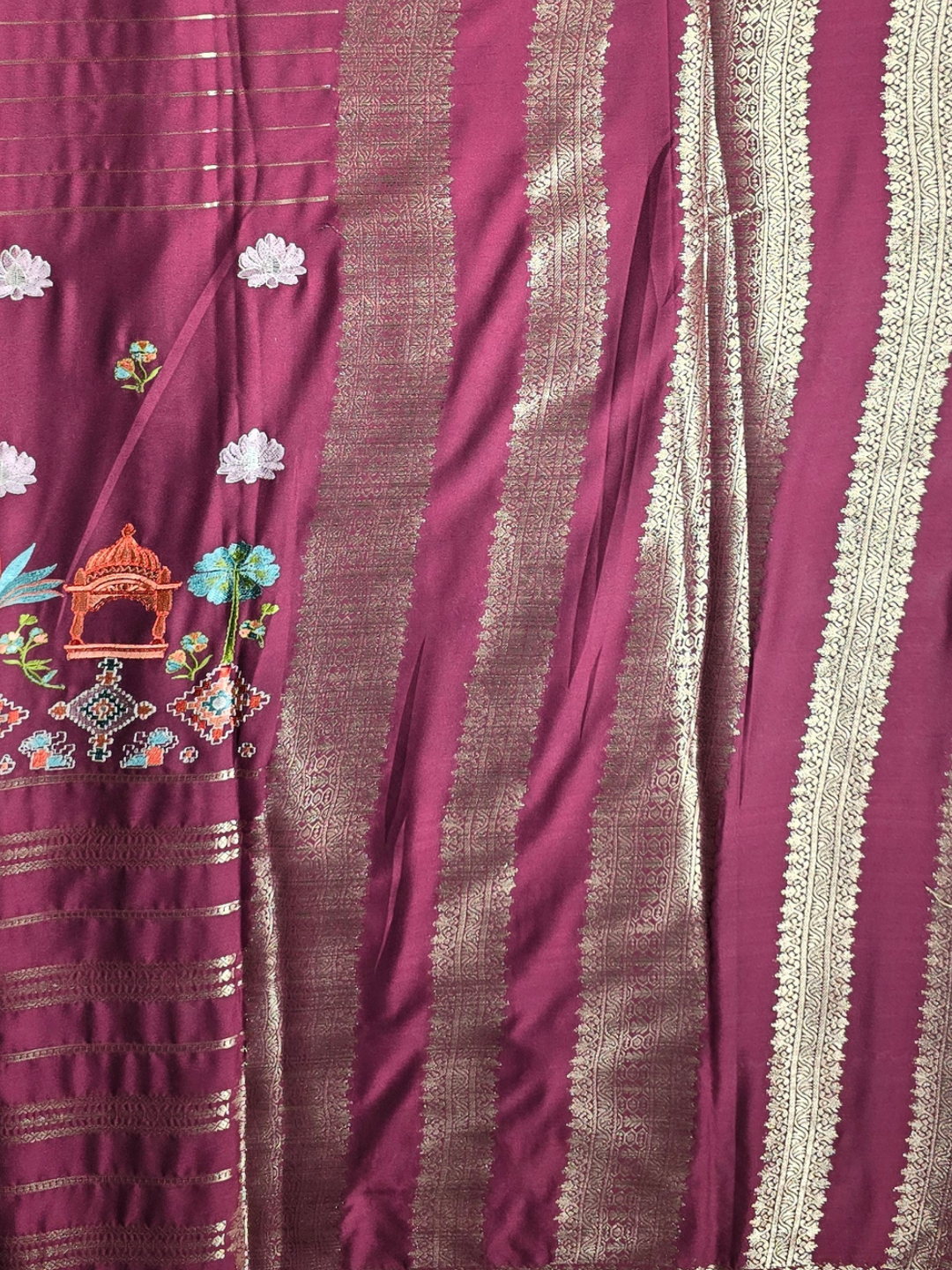 Classic Mysore Silk Saree  |  Old Rose