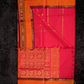 Kanchi Cotton|Rani Pink & Orange/ MAroon