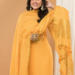 Sunshine Yellow color Jamdani 2-Piece Set Kurti & Dupatta (UNSTITCHED) - 161