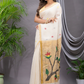 Linen Jamdani Saree With Pearl White - 026