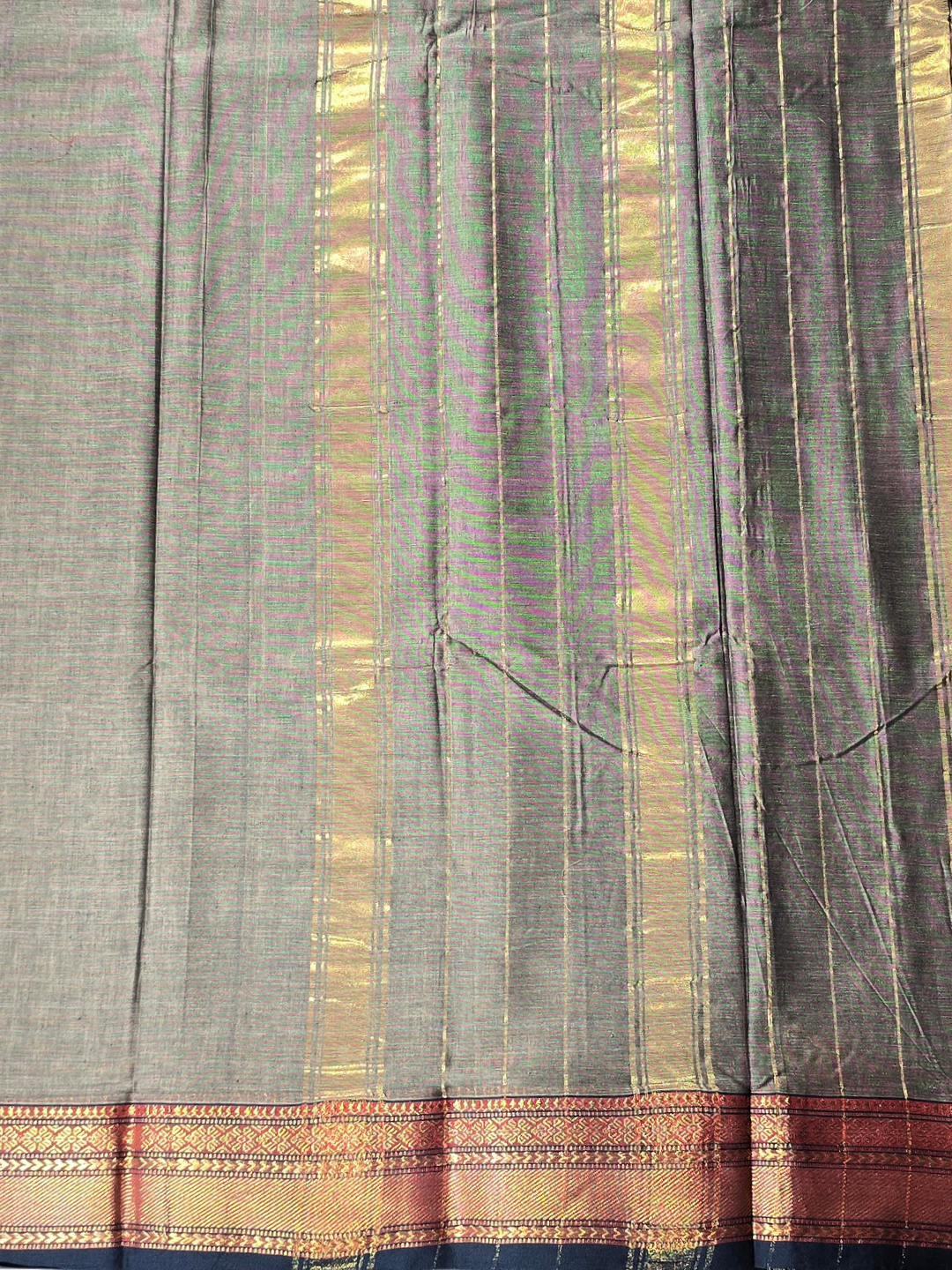 Narayanpet Cotton Saree - Green