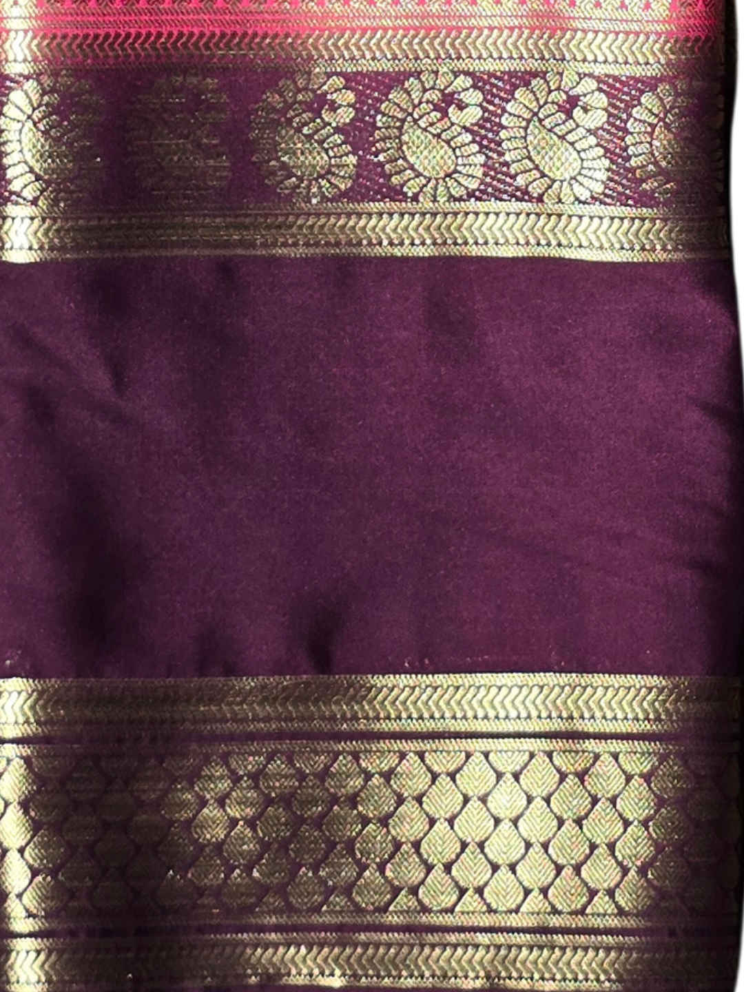 Classic Mysore Silk Saree  |  Rani Pink