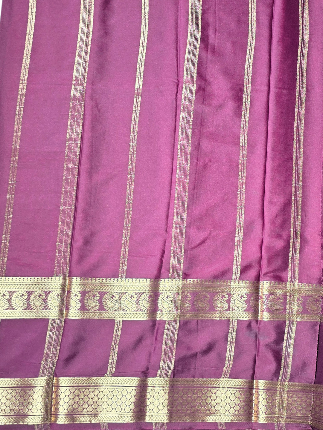 Classic Mysore Silk Saree  |  Rani Pink