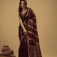 Matka Silk Jamdani Saree With Wine Purple - 027 - indeloom
