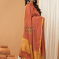 Rust Orange color Jamdani 2-Piece Set Kurti & Dupatta (UNSTITCHED) - 162