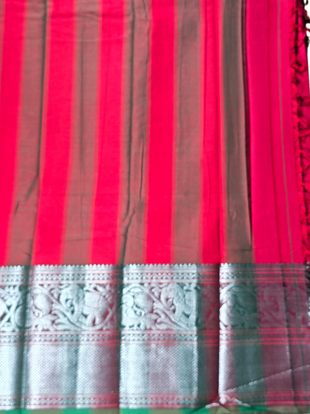 Narayanpet Cotton Saree - Pink