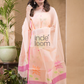 Papaya Orange Jamdani 2-Piece Set Kurti & Dupatta (UNSTITCHED) -673